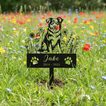 Custom Dog Memorial Stake, Pet Design Garden Sign, Gift for Pet, Dog Grave Marker, Personalized Dog Garden Sign, Pet Loss Gift
