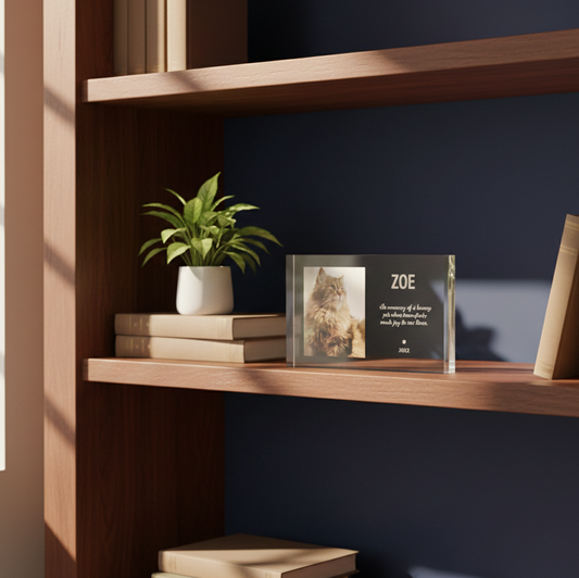 Cat Memorial Plaque: Personalized Pet Sympathy Gift