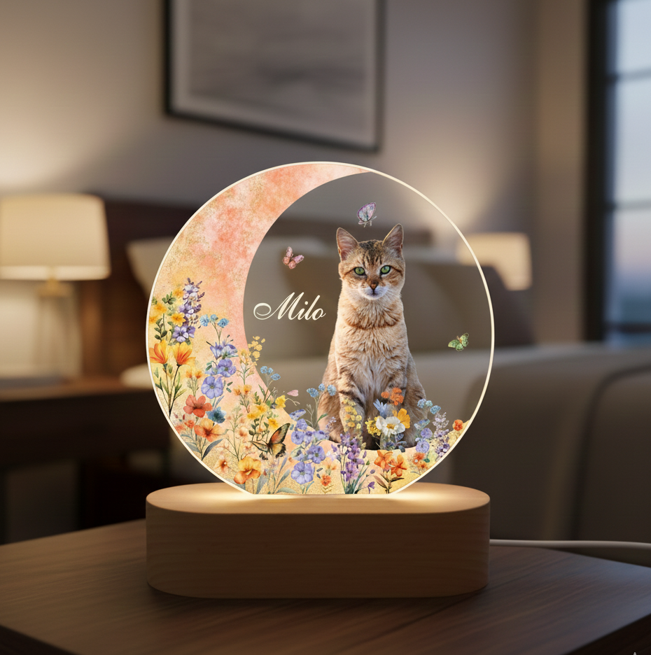 Custom Dog Photo Night Light,Custom Pet Portrait Night Light,Pet Photo Lamp,Gift For Dog Lover,Dog Memorial Gift,Dog Mom Gift,Dog Loss Gift