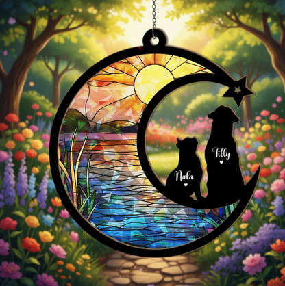 Custom Pet Memorial Hologram Ornament, Dog Memorial Gift, Pet Loss Sympathy Gift, Cat Lover Gift, Pet Remembrance Gift, Loss Of Pet Gift
