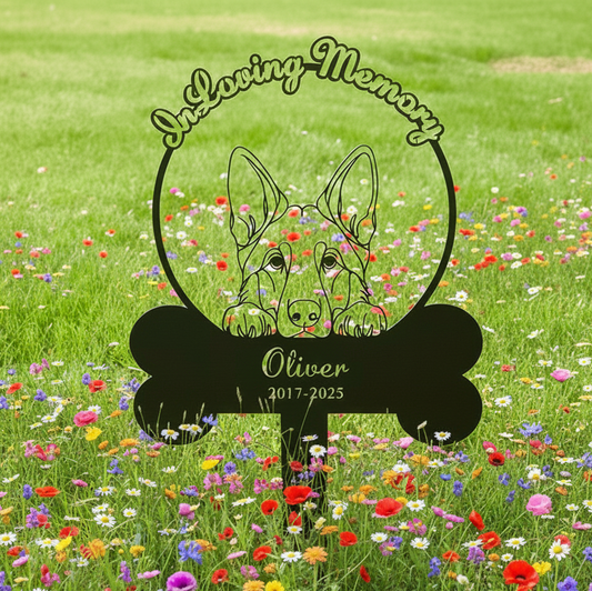 Custom Metal Breed Dog Memorial Stake, Custom Dog Monument, Dog Remembrance Stake, Custom Name Metal, Pet Grave Marker for dog, Pet Metal