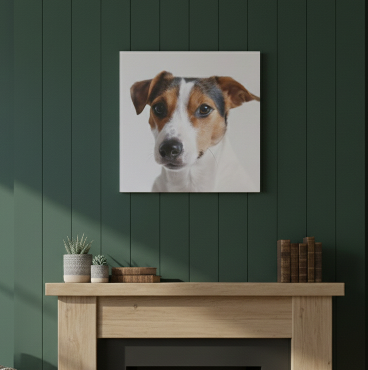 Custom Pet Canvas Print: Dog, Cat and other Pet Photo to Art, Christmas Gift