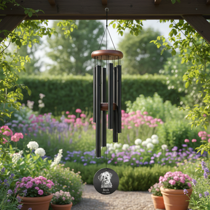 Cat Memorial Wind Chime – Custom Engraved Pet Tribute