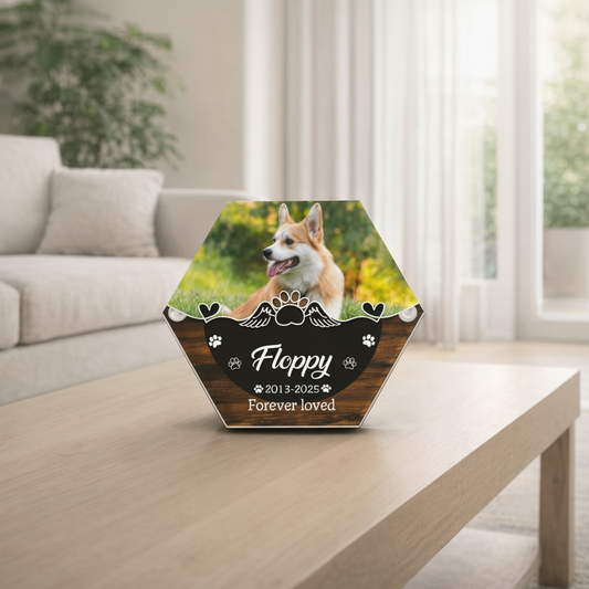 Pet Hair Keepsake Box,Custom Pet Fur Box,Dog Teeth Memorial Gift,Personalized Pet Remembrance Gift,Acrylic Box With Pet Picture,Cat Memorial