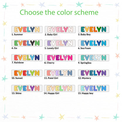 Christening Gift for Girls - Wooden Name Puzzle