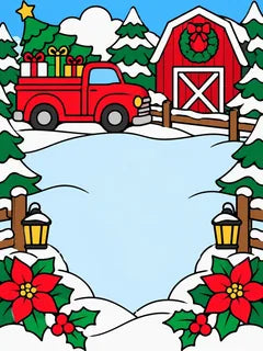 06 - Red Pickup Tree Farm