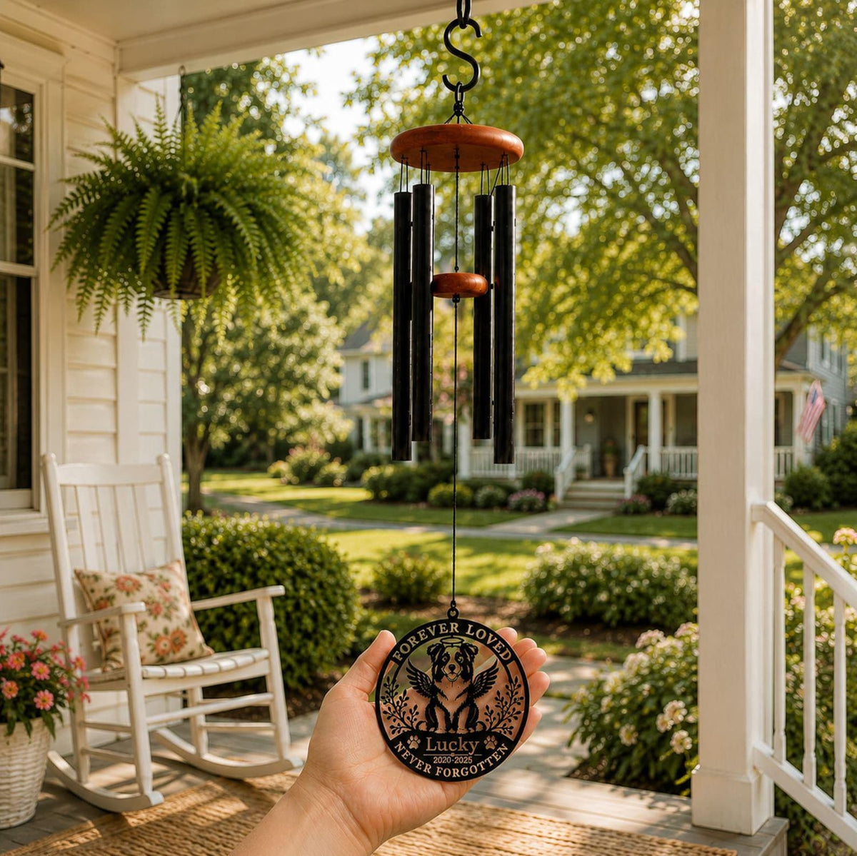 Border Collie Memorial Wind Chime - Etsy image 8