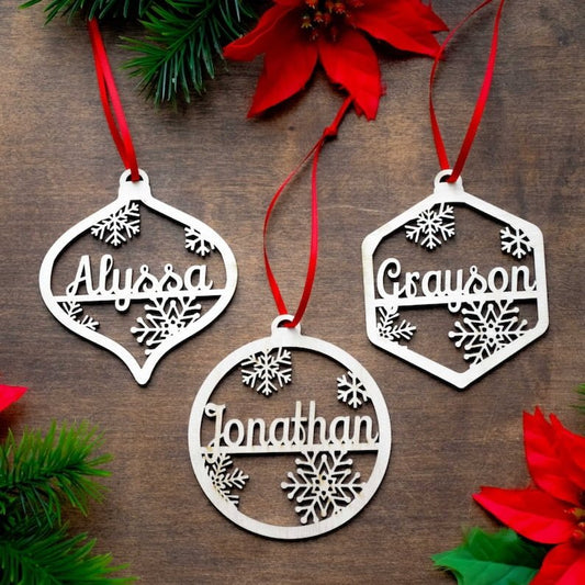Personalized Christmas Wood Ornament