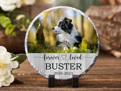 Custom Pet Memorial Slate – Personalized Dog Remembrance Stone