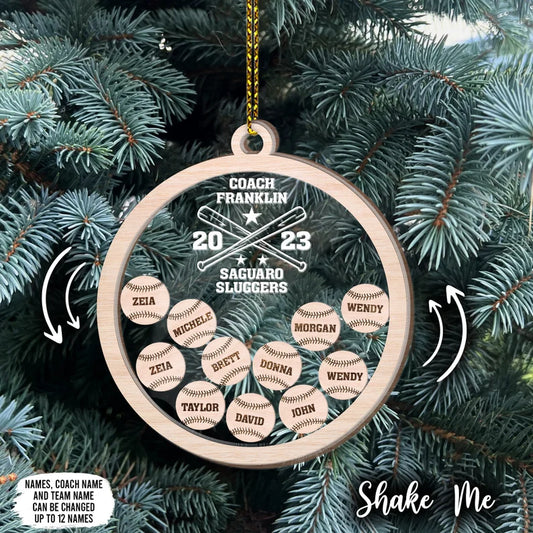 Personalized Baseball Sport Ornament 2023