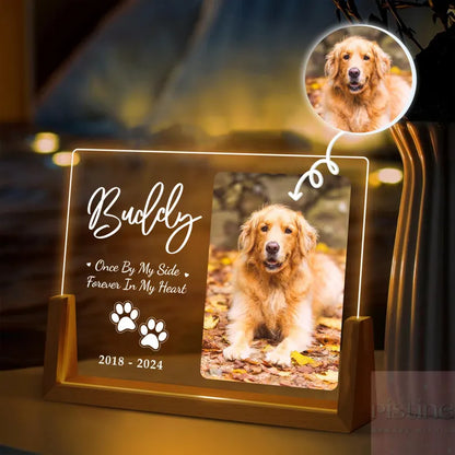 Personalized Pet Memorial Night Light - Custom LED Lamp for Pet Lovers, Perfect Remembrance Gift, Unique Memorial Decor Heartfelt Nightlight