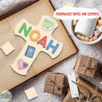 Christening Gift for Girls - Wooden Name Puzzle