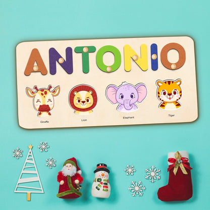 Custom Animal Wooden Toy, First Birthday Gift
