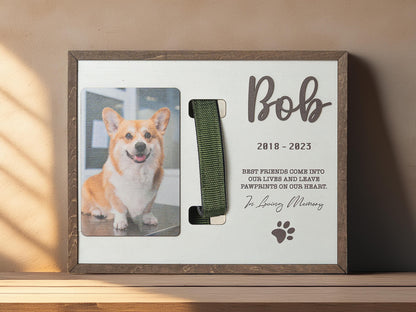 Etsy 1669298795 — Memorial Pet Collar Sign, Dog Memorial Wood Frame With Collar Holder, Dog Memorial Gifts, Pet Loss Gifts, Pet Sympathy Gift MP04 — image 3