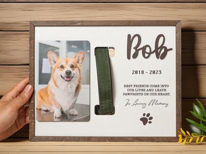 Etsy 1669298795 — Memorial Pet Collar Sign, Dog Memorial Wood Frame With Collar Holder, Dog Memorial Gifts, Pet Loss Gifts, Pet Sympathy Gift MP04 — image 7