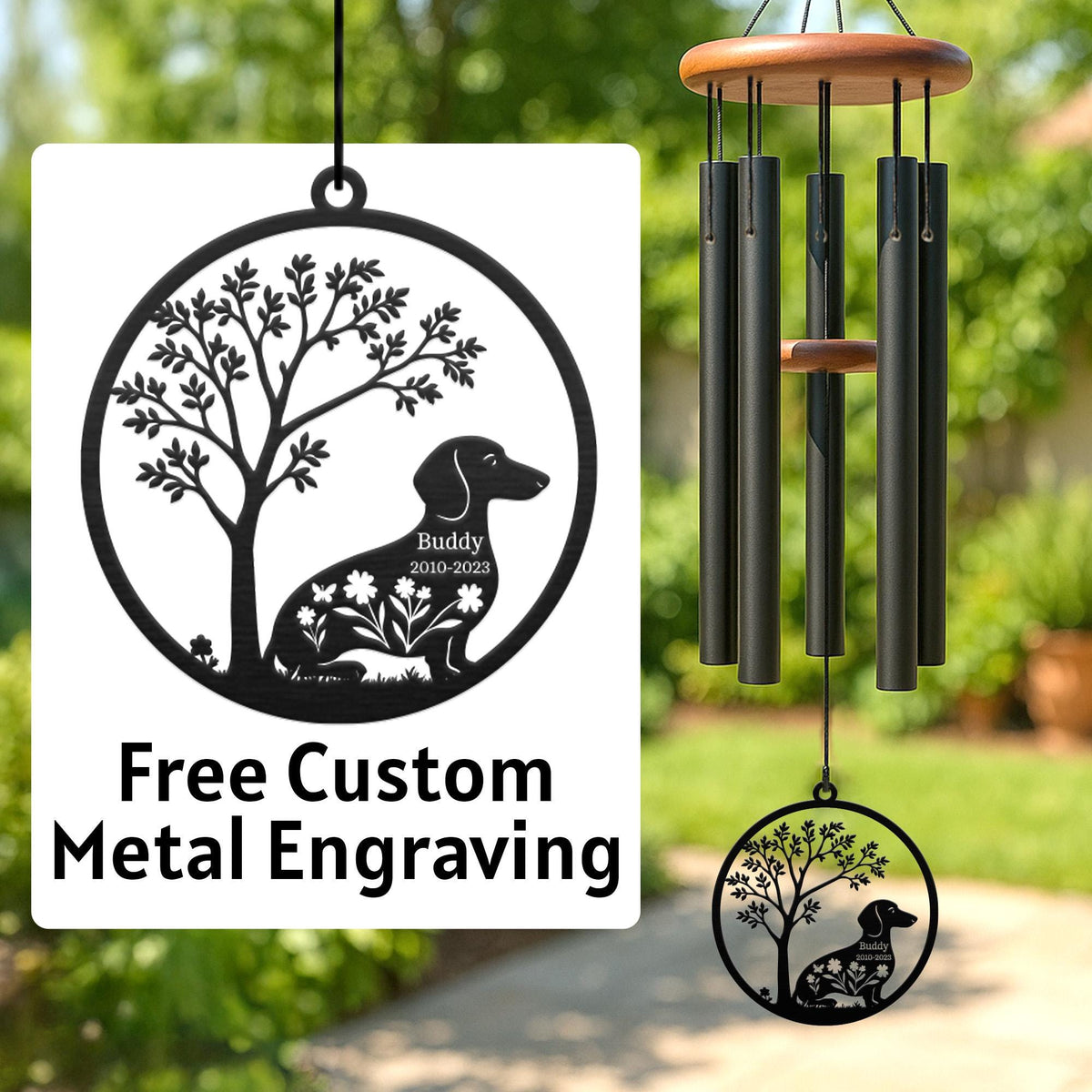 Personalized Pet Loss Wind Chime – image 1