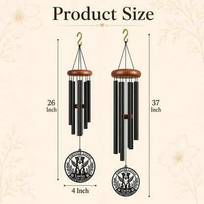 Chihuahua Memorial Wind Chime, Personalized Dog Loss Gift, Custom Metal Dog Memorial, Rainbow Bridge Gift, Pet Remembrance - image 3