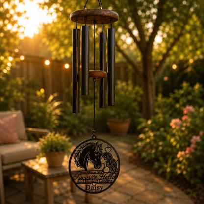 Horse Memorial Wind Chime, Personalized Horse Loss Gift, Custom Metal Horse Memorial, Rainbow Bridge Gift, Pet Remembrance - image 6