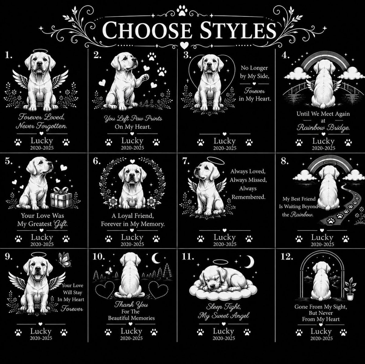 Labrador Retriever Memorial Wind Chime, Personalized Dog Loss Gift - 2