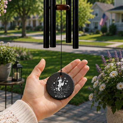 Husky Memorial Wind Chime, Personalized Dog Loss Gift