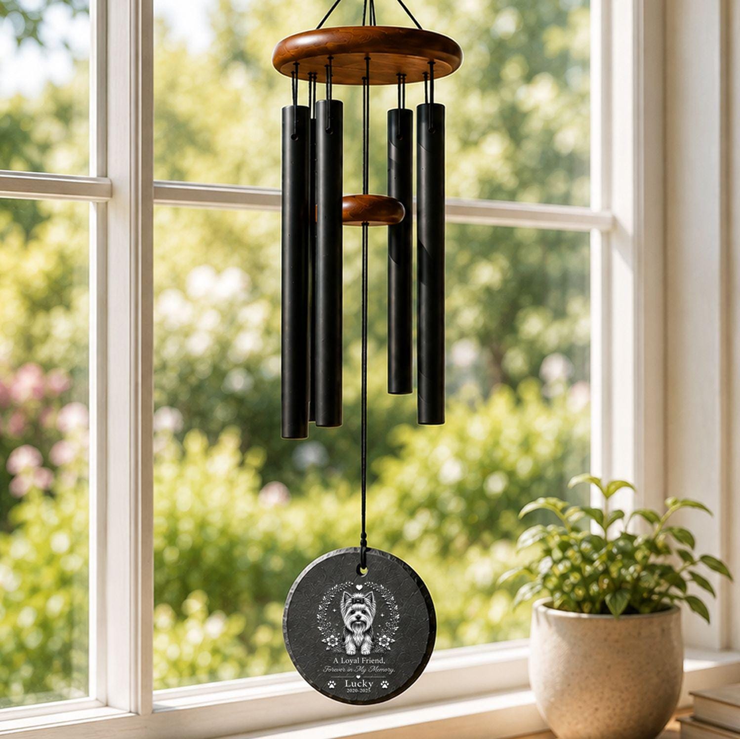 Yorkshire Terrier memorial wind chime - image 06