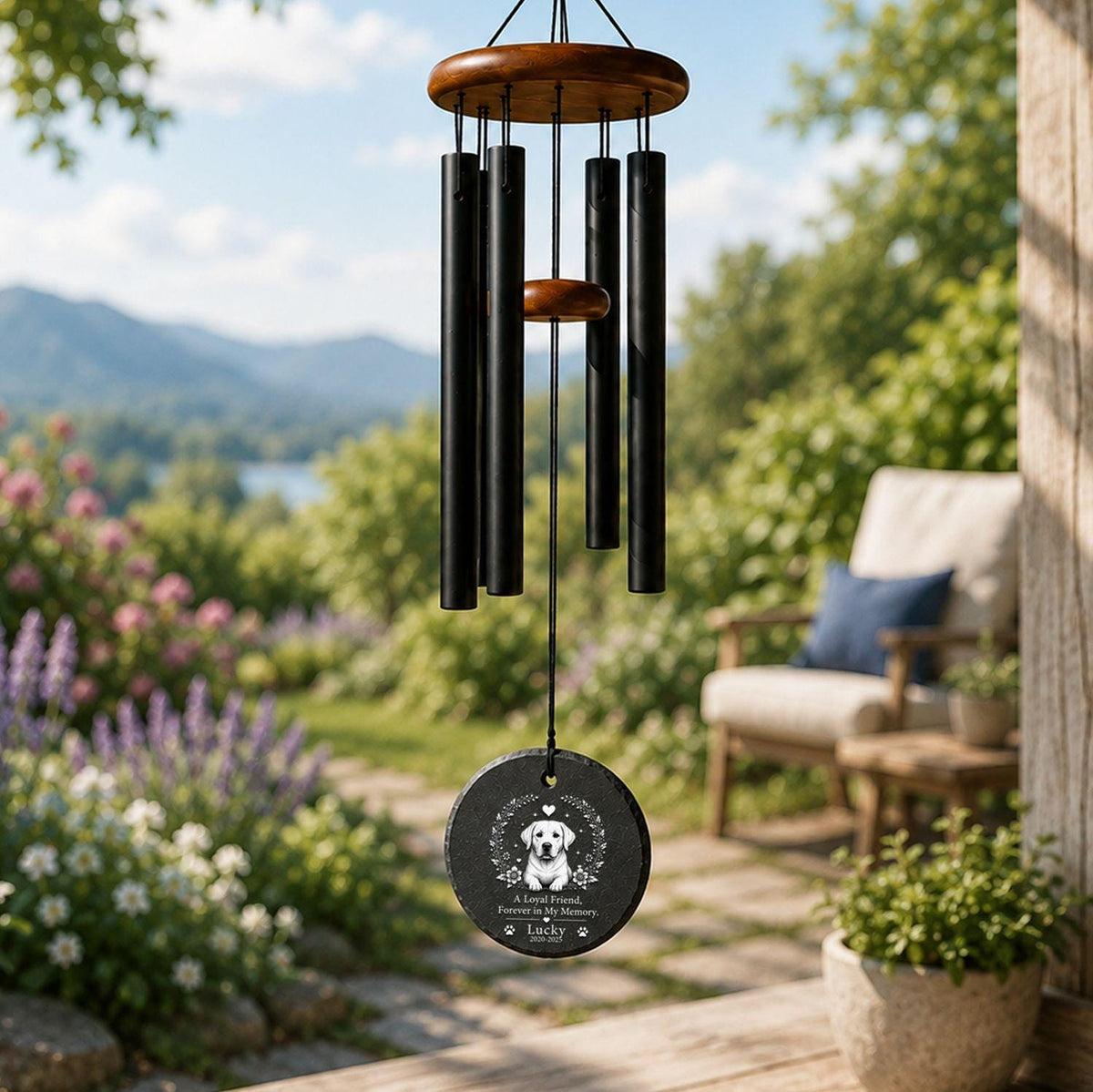 Labrador Retriever Memorial Wind Chime, Personalized Dog Loss Gift - 7