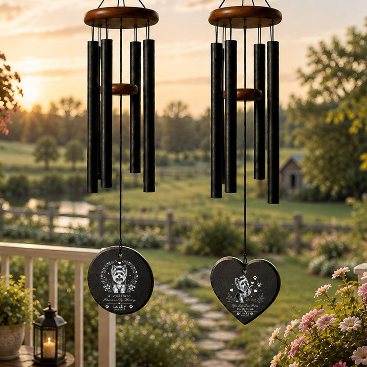 Yorkshire Terrier memorial wind chime - image 07