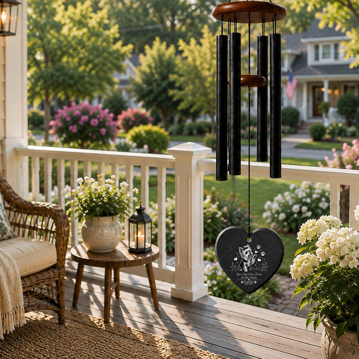 Yorkshire Terrier memorial wind chime - image 08