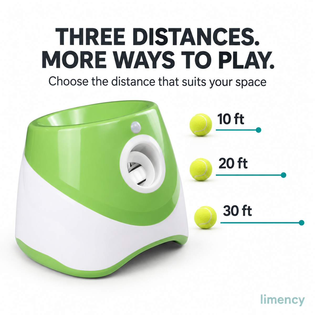 Limency launcher 10, 20 and 30 foot distances