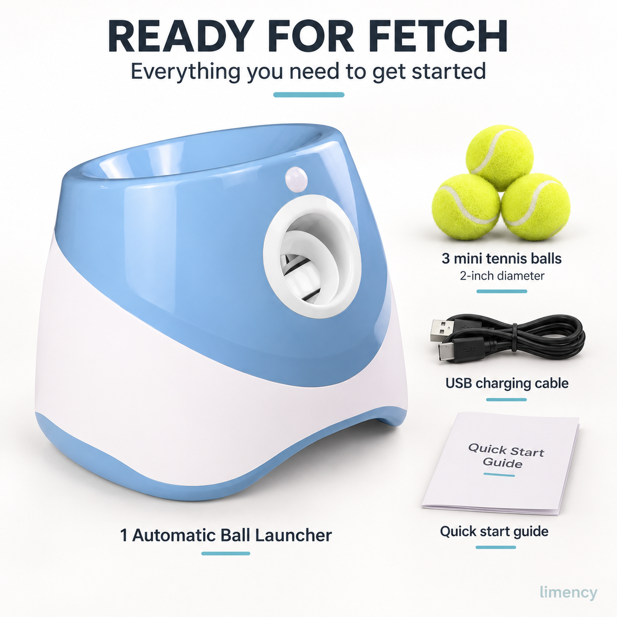 Limency launcher and included accessories