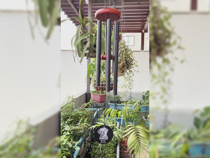 Custom Pet Memorial Wind Chime, Sketch Pet Loss Gift, Outdoor Dog Cat Remembrance Sign for Garden Decor, Sympathy Keepsake, Thoughtful Tribute - product video