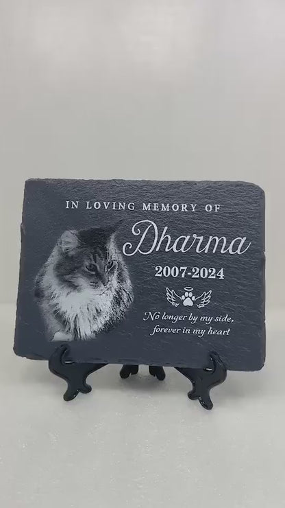 Pet Memorial Stone Dog Memorial Stone, Memorial Garden Stone Pet Headstone with Photo, Pet Grave Stone Pet Grave Marker, Pet Sympathy Gift