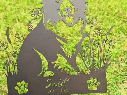 Custom Dog Memorial Stake, Dog Grave Marker, Every Dog Breed Metal Stake, Personalized Dog Garden Sign, Pet Loss Gift, Garden Decor