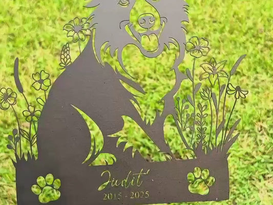Dog Memorial Stake – Custom Dog Grave Marker & Garden Sign