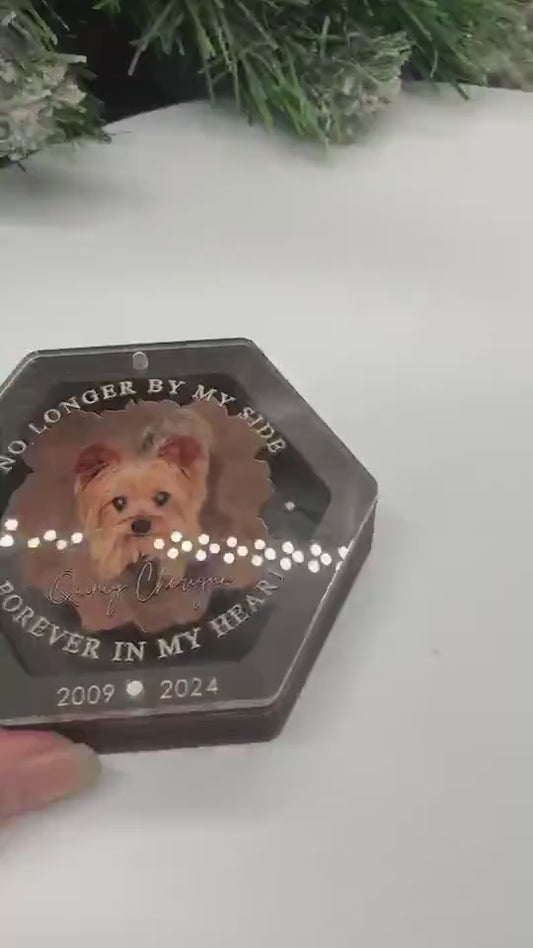 Custom Photo Wooden Hair Memorial Box Personalized Pet Fur Keepsake Dog Hair Memorial Cat Hair Keepsake Pet Hair Keepsake Box Loss Of Pet