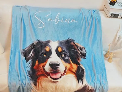 Custom Pet Photo Blanket, Personalized Photo Pet Blanket, Christmas Pet Mom Gift, Cat Mom Gift, Dog Mom Gift, Mothers Day Gift, Mom Gift
