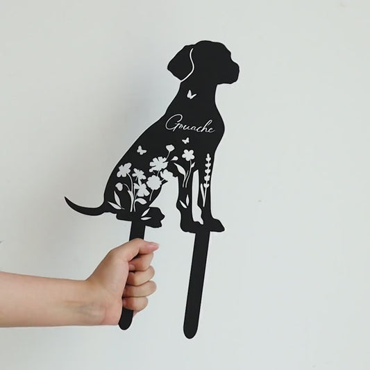 Custom Dog Memorial Stake,Personalized Dog Garden Sign,Dog Metal Sign,Every Dog Breed Metal Stake,Garden Decor,Metal Dog Memorial Marker