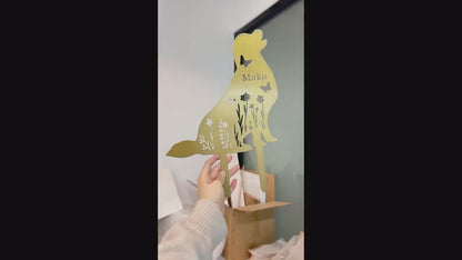 Custom Dog Metal Stake,Pet Grave Marker,Metal Dog Yard Sign,Dog Garden Sign,Dog Memorial Stake,Dog Loss Gift,Dog Cemetery Stake,Dog Name