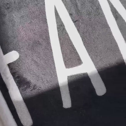 Dog Cat Picture Bedding Blanket With Text, Customized Name Photo Blanket Collage, Memorial Pet Face Loss Keepsake Gift - (BLANKET-1 DOG)