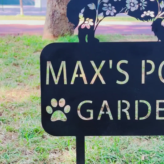 Custom Dachshund Dog Memorial Garden Stake, Personalized Pet Grave Marker, Outdoor Tribute for Sausage Dog Lovers, Metal Garden Decor