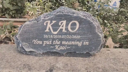 Custom Pet Memorial Stone, Engraved Dog Grave Marker, Pet Loss Gift