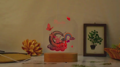 Personalized Pet Memorial Night Light: Custom Photo Lamp