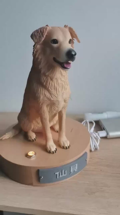 Pet Memorial Lamp, Custom 3D Night Light from Pet Photo, Personalized Dog Cat Remembrance Gift, Handmade LED Keepsake